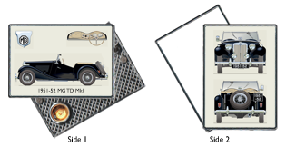 MG TD II 1951-52 (square lights & wire wheels) Pocket Lighter